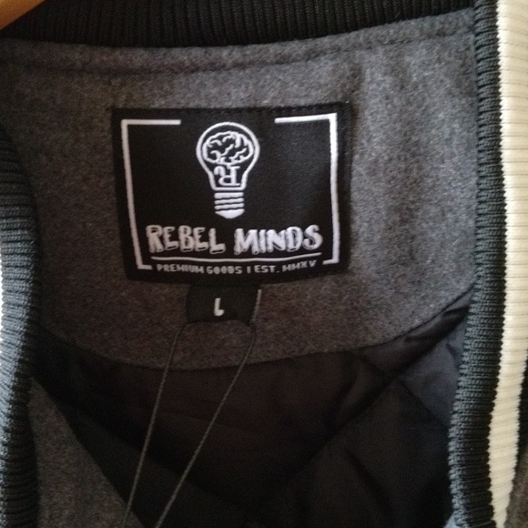 New Mens Save the Planet varsity with appliqués casual moto jacket coat - Picture 15 of 17